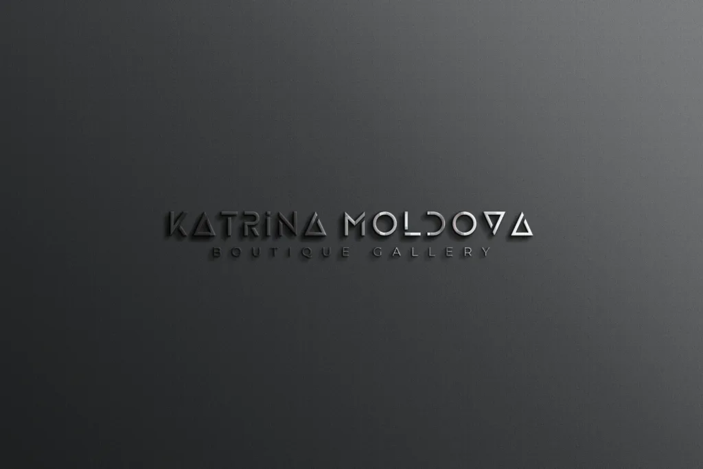 A logo for a boutique art gallery in Boca Raton, Florida.