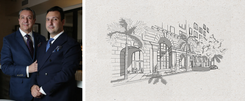 Tullio Miami High End Restaurant in Coral Gables Miami website illustration